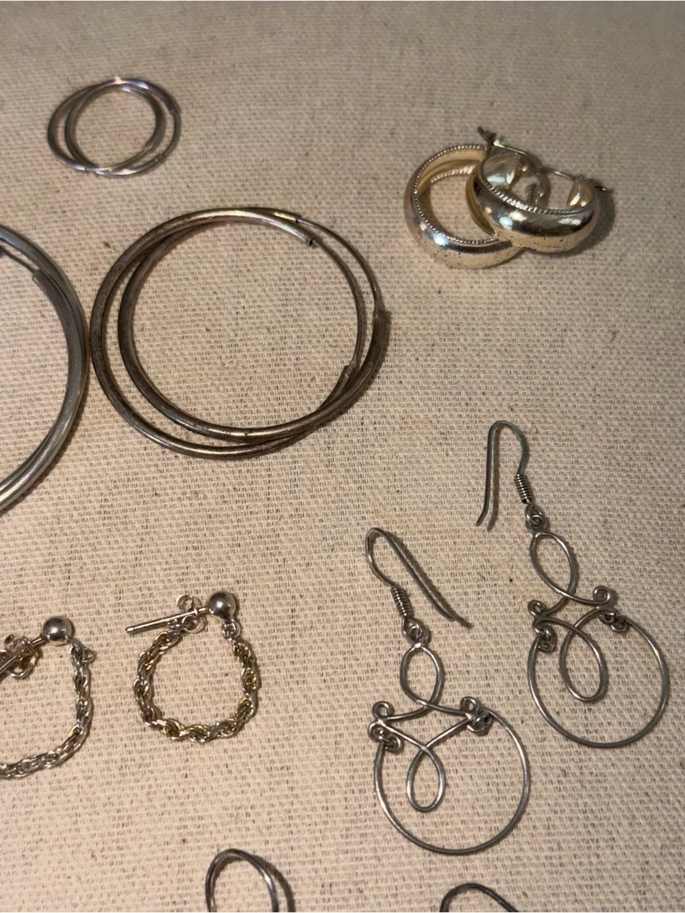 Vintage Sterling Silver Earrings Lot